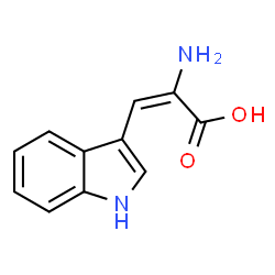 ChemSpider 2D Image | (2E)-2-Amino-3-(1H-indol-3-yl)acrylic acid | C11H10N2O2