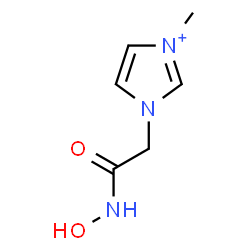 ChemSpider 2D Image | 1-[2-(Hydroxyamino)-2-oxoethyl]-3-methyl-1H-imidazol-3-ium | C6H10N3O2