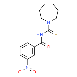 ChemSpider 2D Image | N-(1-Azepanylcarbonothioyl)-3-nitrobenzamide | C14H17N3O3S