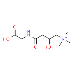 ChemSpider 2D Image | 4-[(Carboxymethyl)amino]-2-hydroxy-N,N,N-trimethyl-4-oxo-1-butanaminium | C9H19N2O4