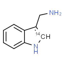 ChemSpider 2D Image | 1-[(2-~14~C)-1H-Indol-3-yl]methanamine | C814CH10N2
