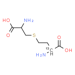 ChemSpider 2D Image | S-(2-Amino-2-carboxyethyl)(2-~13~C)homocysteine | C613CH14N2O4S
