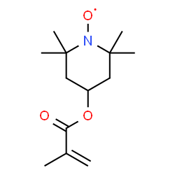 ChemSpider 2D Image | [4-(Methacryloyloxy)-2,2,6,6-tetramethyl-1-piperidinyl]oxidanyl | C13H22NO3