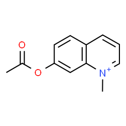 ChemSpider 2D Image | 7-Acetoxy-1-methylquinolinium | C12H12NO2