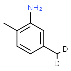 ChemSpider 2D Image | 5-(dideuteriomethyl)-2-methyl-aniline | C8H9D2N