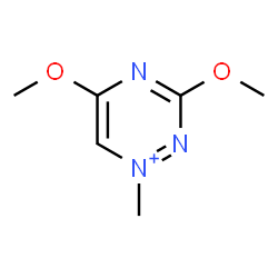 ChemSpider 2D Image | 3,5-Dimethoxy-1-methyl-1,2,4-triazin-1-ium | C6H10N3O2