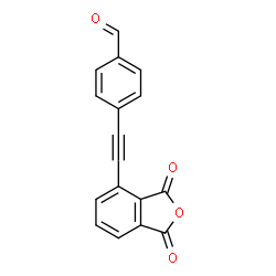 ChemSpider 2D Image | 4-[(1,3-Dioxo-1,3-dihydro-2-benzofuran-4-yl)ethynyl]benzaldehyde | C17H8O4
