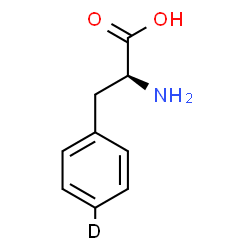 ChemSpider 2D Image | (2S)-2-amino-3-(4-deuteriophenyl)propanoic acid | C9H10DNO2