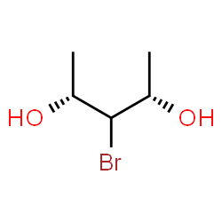 ChemSpider 2D Image | (2R,4S)-3-Bromo-2,4-pentanediol | C5H11BrO2