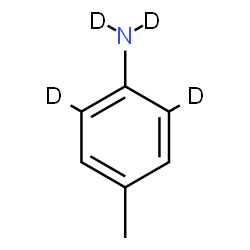 ChemSpider 2D Image | 4-Methyl(2,6-~2~H_4_)aniline | C7H5D4N