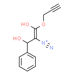 ChemSpider 2D Image | (1Z)-1,3-Dihydroxy-3-phenyl-1-(2-propyn-1-yloxy)-1-propene-2-diazonium | C12H11N2O3