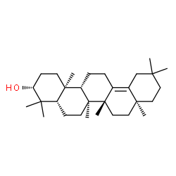 ChemSpider 2D Image | (3alpha,5beta,8alpha,9beta,10alpha,14beta,17alpha)-Olean-13(18)-en-3-ol | C30H50O