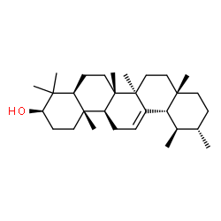 ChemSpider 2D Image | (3alpha,5beta,8alpha,9beta,10alpha,14beta,17alpha,18alpha,19alpha,20beta)-Urs-12-en-3-ol | C30H50O