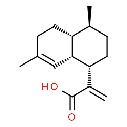 ChemSpider 2D Image | 2-[(1S,4S,4aR,8aS)-4,7-Dimethyl-1,2,3,4,4a,5,6,8a-octahydro-1-naphthalenyl]acrylic acid | C15H22O2