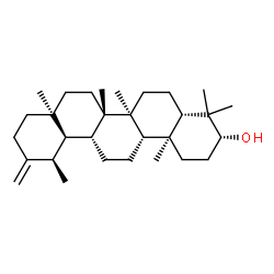 ChemSpider 2D Image | (3alpha,5beta,8alpha,9beta,10alpha,14beta,17alpha,18alpha)-Urs-20(30)-en-3-ol | C30H50O