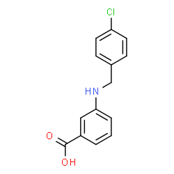 ChemSpider 2D Image | 3-[(4-Chlorobenzyl)amino]benzoic acid | C14H12ClNO2