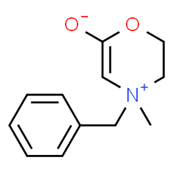 ChemSpider 2D Image | 4-Benzyl-4-methyl-3,4-dihydro-2H-1,4-oxazin-4-ium-6-olate | C12H15NO2