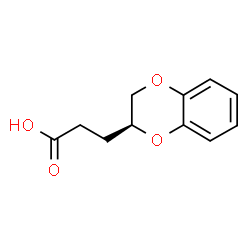 ChemSpider 2D Image | 3-[(2S)-2,3-Dihydro-1,4-benzodioxin-2-yl]propanoic acid | C11H12O4