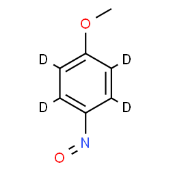 ChemSpider 2D Image | 1,2,4,5-tetradeuterio-3-methoxy-6-nitroso-benzene | C7H3D4NO2