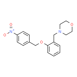 ChemSpider 2D Image | 4-{2-[(4-Nitrobenzyl)oxy]benzyl}morpholine | C18H20N2O4