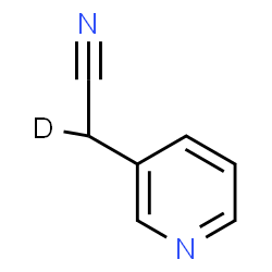 ChemSpider 2D Image | 3-Pyridinyl(2-~2~H_1_)acetonitrile | C7H5DN2