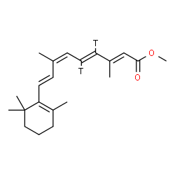 ChemSpider 2D Image | (9cis)-O~15~-Methyl(11,12-~3~H_2_)retinoic acid | C21H28T2O2