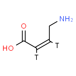 ChemSpider 2D Image | (Z)-4-amino-2,3-ditritio-but-2-enoic acid | C4H5T2NO2