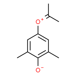 ChemSpider 2D Image | 4-(Isopropylideneoxonio)-2,6-dimethylphenolate | C11H14O2