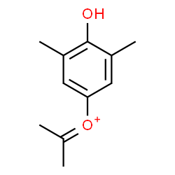 ChemSpider 2D Image | (4-Hydroxy-3,5-dimethylphenyl)(isopropylidene)oxonium | C11H15O2