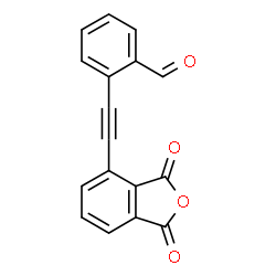 ChemSpider 2D Image | 2-[(1,3-Dioxo-1,3-dihydro-2-benzofuran-4-yl)ethynyl]benzaldehyde | C17H8O4