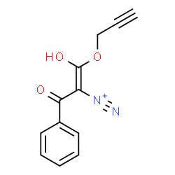 ChemSpider 2D Image | (1Z)-1-Hydroxy-3-oxo-3-phenyl-1-(2-propyn-1-yloxy)-1-propene-2-diazonium | C12H9N2O3