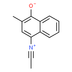 ChemSpider 2D Image | 4-(Ethylidyneammonio)-2-methyl-1-naphthalenolate | C13H11NO