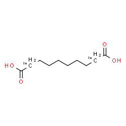 ChemSpider 2D Image | (2,9-~14~C_2_)Decanedioic acid | C814C2H18O4