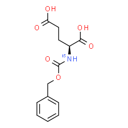 ChemSpider 2D Image | N-[(Benzyloxy)carbonyl]-L-(~15~N)glutamic acid | C13H1515NO6