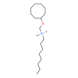 ChemSpider 2D Image | N-[(Cyclooctyloxy)methyl]-N,N-dimethyl-1-octanaminium | C19H40NO
