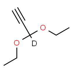 ChemSpider 2D Image | 3-deuterio-3,3-diethoxy-prop-1-yne | C7H11DO2