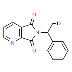 ChemSpider 2D Image | 6-[1-Phenyl(2-~2~H_1_)ethyl]-5H-pyrrolo[3,4-b]pyridine-5,7(6H)-dione | C15H11DN2O2