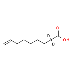 ChemSpider 2D Image | (2,2-~2~H_2_)-8-Nonenoic acid | C9H14D2O2