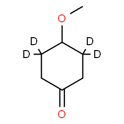 ChemSpider 2D Image | 4-Methoxy(3,3,5,5-~2~H_4_)cyclohexanone | C7H8D4O2