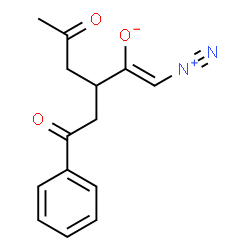 ChemSpider 2D Image | (1Z)-1-Diazonio-5-oxo-3-(2-oxo-2-phenylethyl)-1-hexen-2-olate | C14H14N2O3