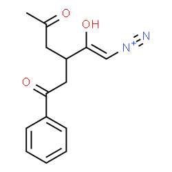 ChemSpider 2D Image | (1Z)-2-Hydroxy-5-oxo-3-(2-oxo-2-phenylethyl)-1-hexene-1-diazonium | C14H15N2O3