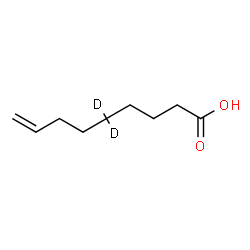 ChemSpider 2D Image | (5,5-~2~H_2_)-8-Nonenoic acid | C9H14D2O2