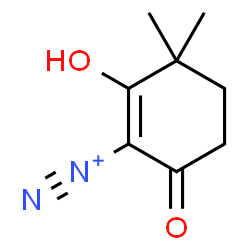 ChemSpider 2D Image | 2-Hydroxy-3,3-dimethyl-6-oxo-1-cyclohexene-1-diazonium | C8H11N2O2