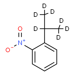 ChemSpider 2D Image | 1-Nitro-2-[(~2~H_7_)-2-propanyl]benzene | C9H4D7NO2