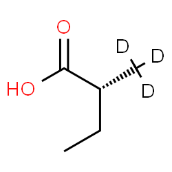 ChemSpider 2D Image | (2R)-2-(trideuteriomethyl)butanoic acid | C5H7D3O2