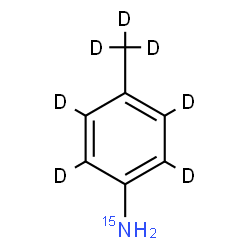 ChemSpider 2D Image | 2,3,5,6-tetradeuterio-4-(trideuteriomethyl)aniline | C7H2D715N