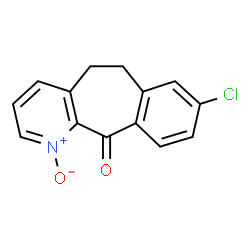 ChemSpider 2D Image | 8-Chloro-5,6-dihydro-11H-benzo[5,6]cyclohepta[1,2-b]pyridin-11-one 1-Oxide | C14H10ClNO2
