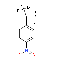 ChemSpider 2D Image | 1-nitro-4-[1,2,2,2-tetradeuterio-1-(trideuteriomethyl)ethyl]benzene | C9H4D7NO2