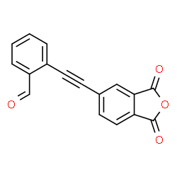 ChemSpider 2D Image | 2-[(1,3-Dioxo-1,3-dihydro-2-benzofuran-5-yl)ethynyl]benzaldehyde | C17H8O4