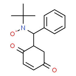 ChemSpider 2D Image | {[(2,5-Dioxo-3-cyclohexen-1-yl)(phenyl)methyl](2-methyl-2-propanyl)amino}oxidanyl | C17H20NO3